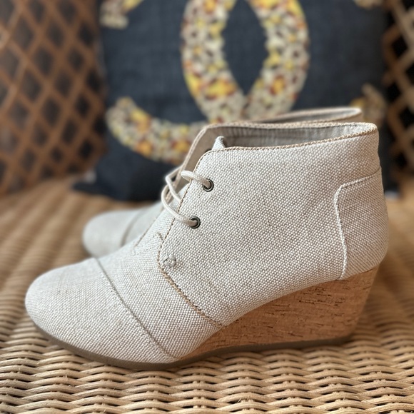 Toms Wedges Espadrille Booties - Picture 3 of 7